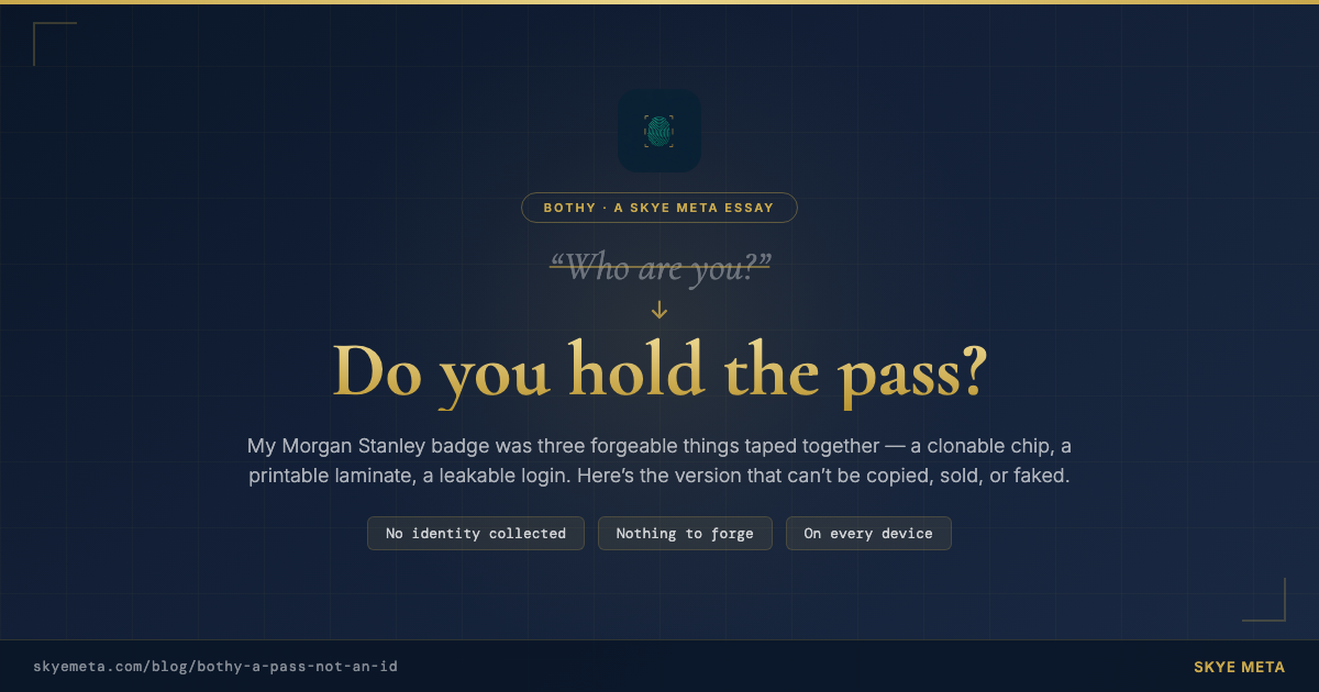 Bothy, a membership pass for your community