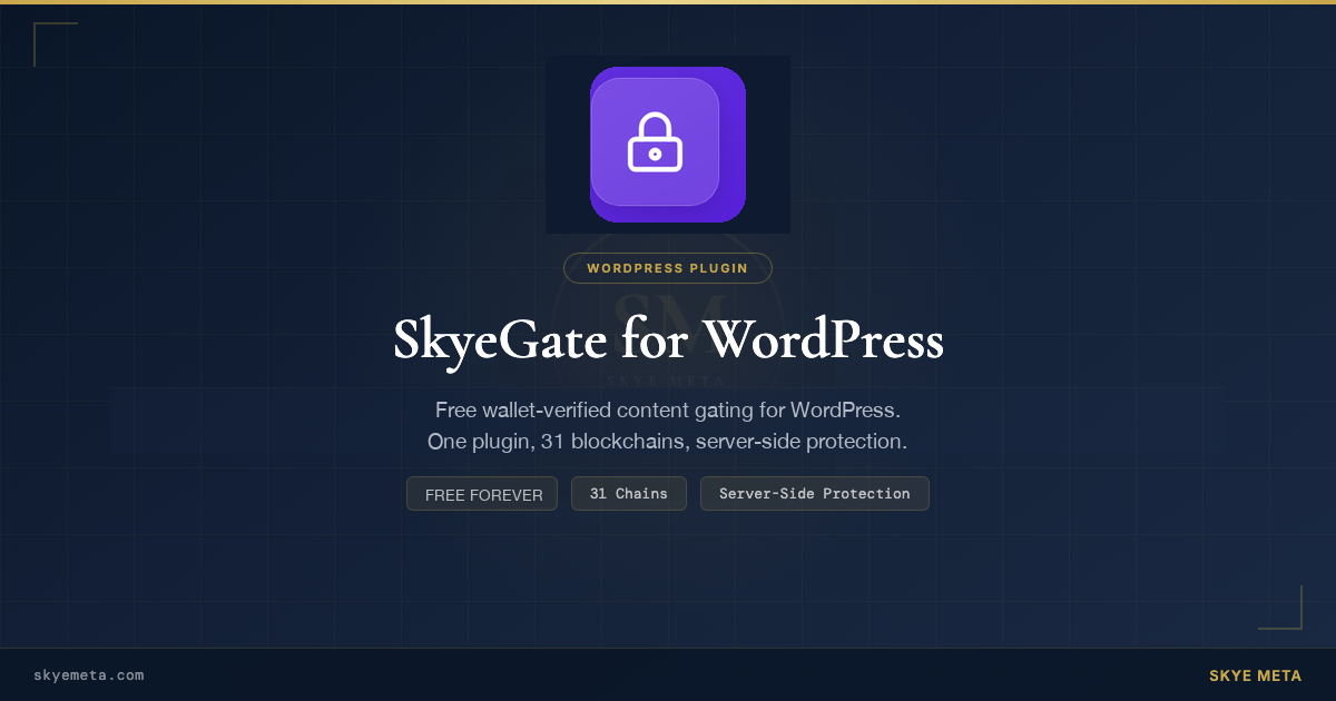 SkyeGate Lite — free condition-based content gating for WordPress