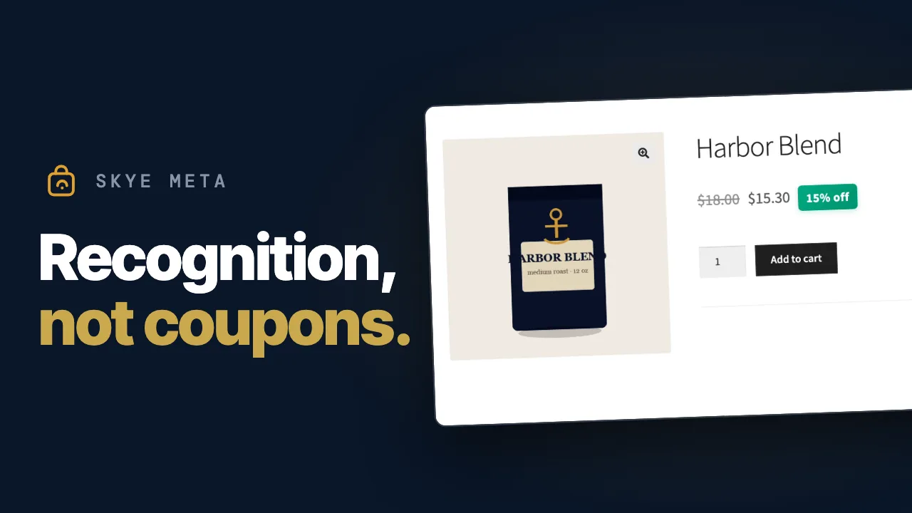 SkyeWoo demo video: recognition, not coupons