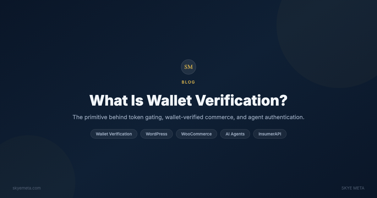 What is wallet verification — explained